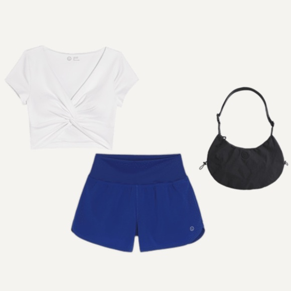 NWT Blue Hollister High Waist Short Short w/Center Zipper Pocket on Back, Size M - Picture 10 of 11